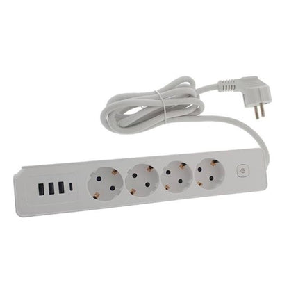 Eurobric Alargador 4 Enchufes + 3 Usb‑A + 1 Usb‑C
