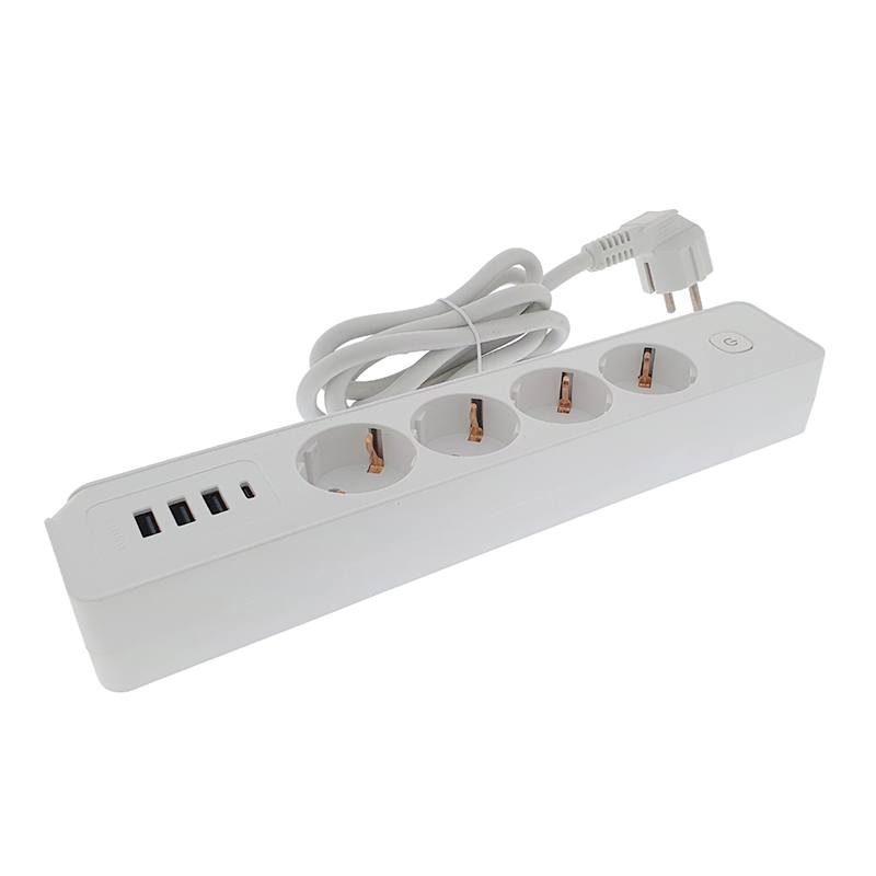 Eurobric Alargador 4 Enchufes + 3 Usb‑A + 1 Usb‑C