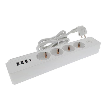 Eurobric Alargador 4 Enchufes + 3 Usb‑A + 1 Usb‑C
