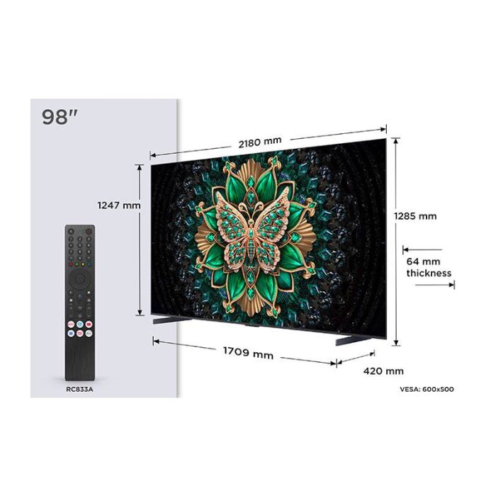TCL 98MQLED75K TV Mini LED 98" 144Hz ONKYO