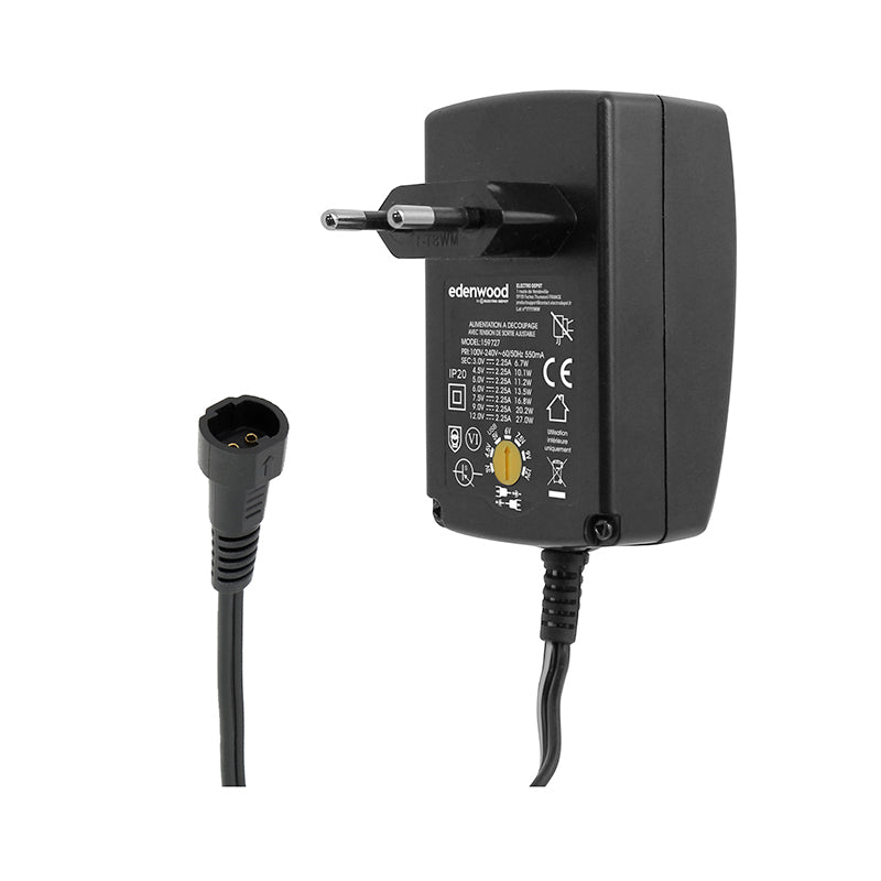 EDENWOOD Fuente Universal 27W 3‑12 V USB‑C + 20 Conectores