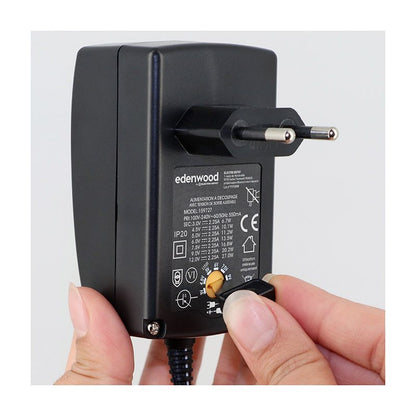 EDENWOOD Fuente Universal 27W 3‑12 V USB‑C + 20 Conectores