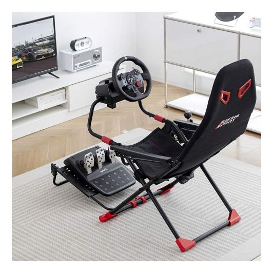 Asiento de simulación negro AMSTRAD AMS-RACING-SIM