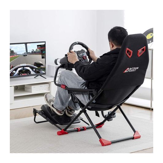 Asiento de simulación negro AMSTRAD AMS-RACING-SIM
