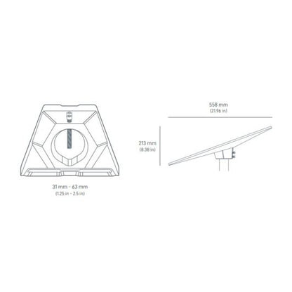 Starlink Soporte para Tubos Standard Gris Compatibilidad 63.5 mm