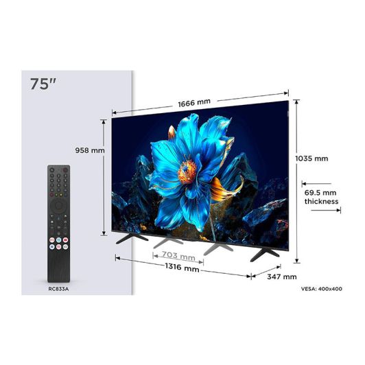 TCL 75QLED780K Smart TV QLED 4K 75" Dolby Vision