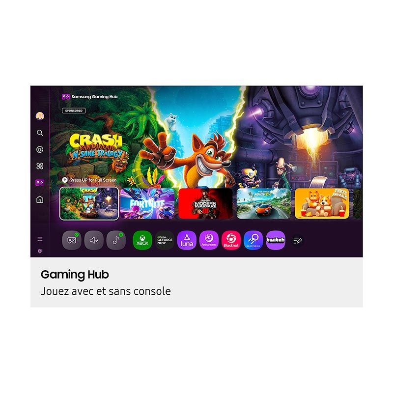 Samsung 75U7005F Smart TV Crystal UHD 75" 4K HDR10+ Gaming Hub HDMI 2.1 WiFi