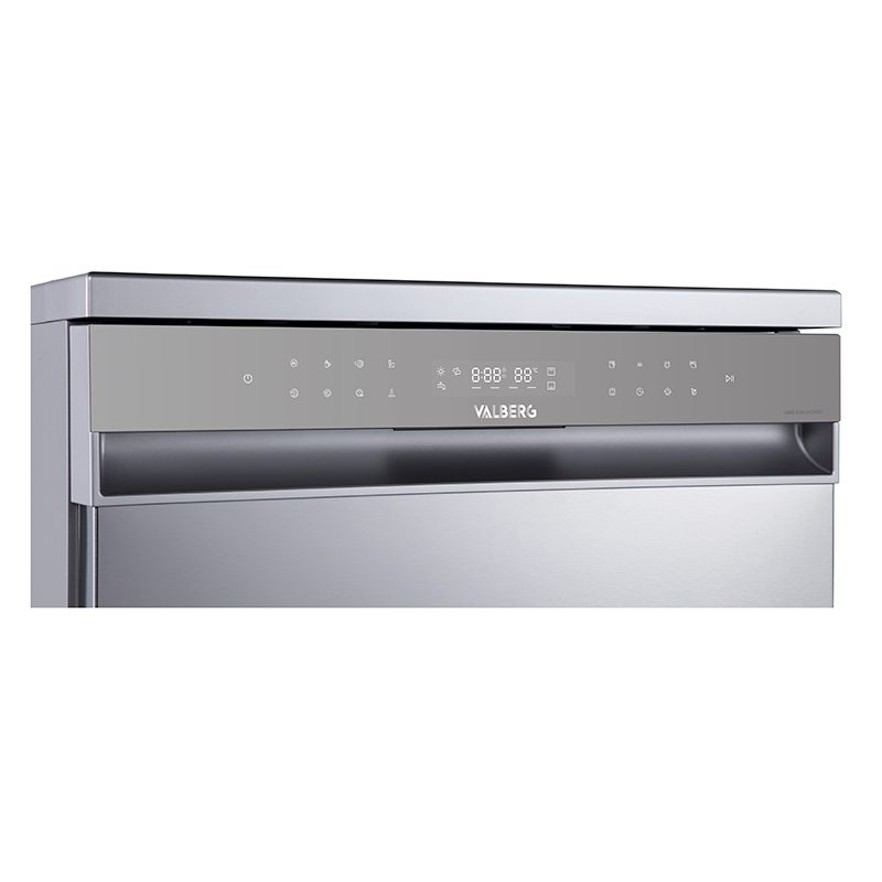 Valberg 14S42 B Lavavajillas Panel Frontal Silver 60 cm