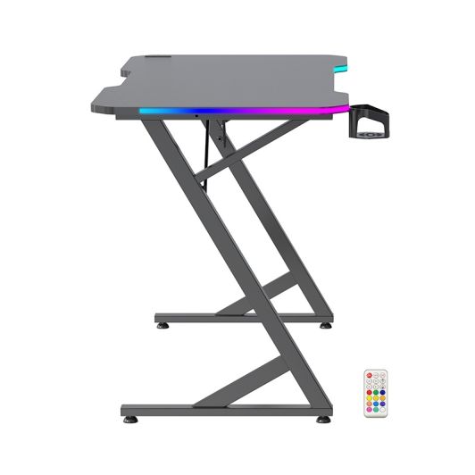EDENWOOD BG120 LED Escritorio Gaming Negro con Iluminación