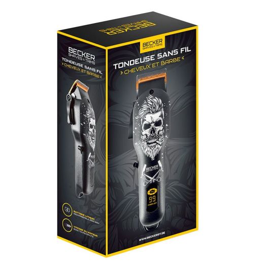 BECKERHERO Black Cortapelos Inalámbrico con Cuchillas de Acero