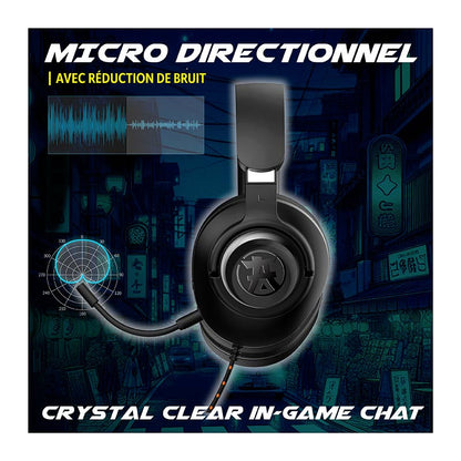 AKUMA SEINEN H04 Auriculares Gaming Negro
