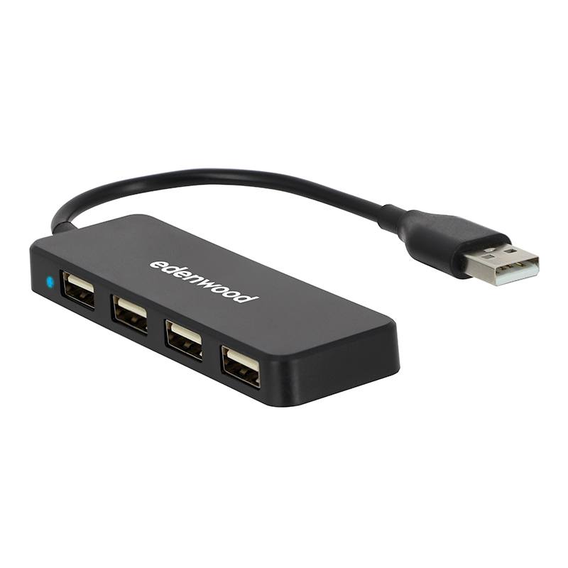 Edenwood USB-A Hub 4 Puertos 2.0 Alta Velocidad 480 Mbps