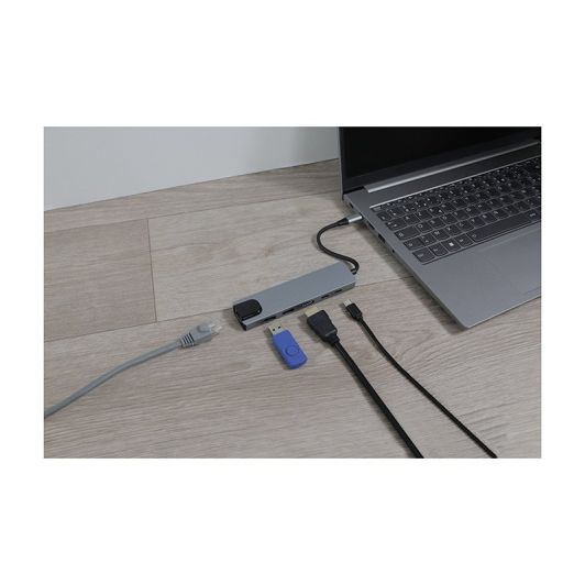Edenwood Hub USB-C 6 en 1 HDMI, RJ45, USB-C PD