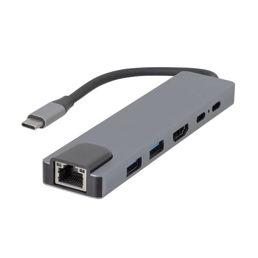Edenwood Hub USB-C 6 en 1 HDMI, RJ45, USB-C PD