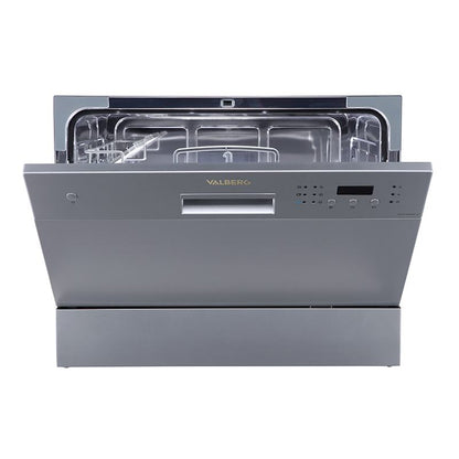 Mini lavavajillas VALBERG 6S47 D SAD929C V2 con capacidad para 6 servicios