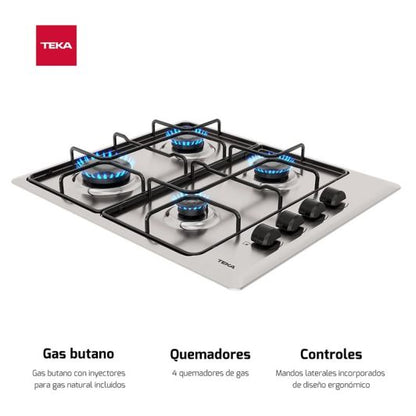 TEKA HLX 640 KL Placa de Gas Inox