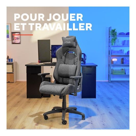 TRUST GAMING Ruya Silla Gaming Gris