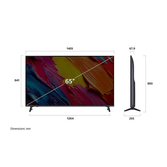 LG Smart Tv QNED 65" 65QNED70 4K Ultra HD WebOS con Procesador α5 HDR10 WiFi