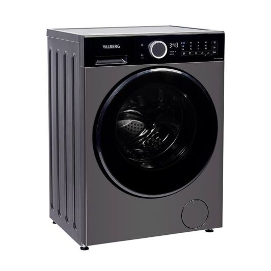 Lavadora 8 kg 1400rpm Clase A -30% VALBERG Gris Carga Frontal WF 814 A-30 F S566C