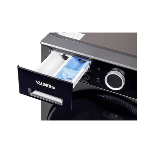 Lavadora 8 kg 1400rpm Clase A -30% VALBERG Gris Carga Frontal WF 814 A-30 F S566C