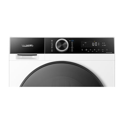 Lavadora carga frontal, 9kg, 1400rpm, clase A-30%, ideal para 4 personas, VALBERG WF 914 A-30 F W180C