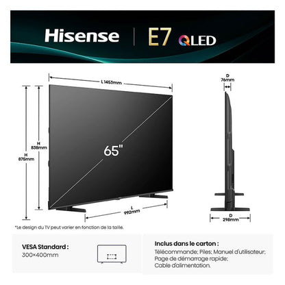 Hisense 65E7Q Smart TV QLED 4K Ultra HD 65"