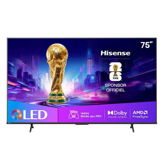 Hisense 75E7Q Pro QLED TV 4K 144Hz HDMI 2.1