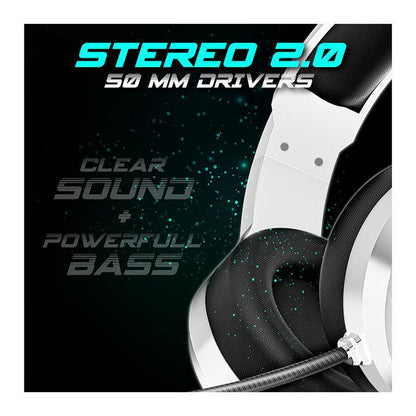 Spirit of Gamer PRO-H8 Auriculares Gaming RGB White