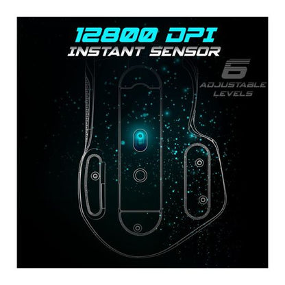 Spirit Of Gamer PRO M5 Ratón Gaming 12800 DPI Blanco