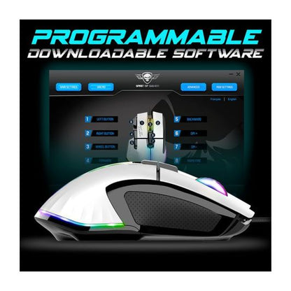 Spirit Of Gamer PRO M5 Ratón Gaming 12800 DPI Blanco