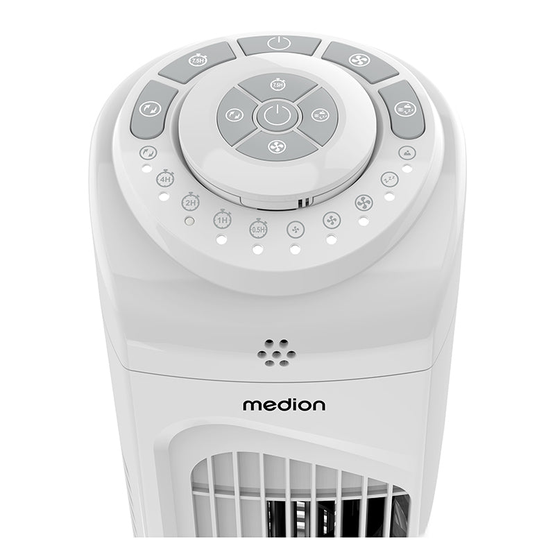 MEDIONMD120067 Ventilador de Torre Silencioso 45W 3 Velocidades Blanco