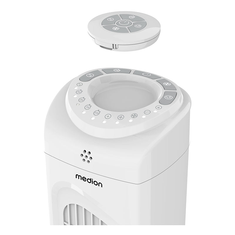 MEDIONMD120067 Ventilador de Torre Silencioso 45W 3 Velocidades Blanco