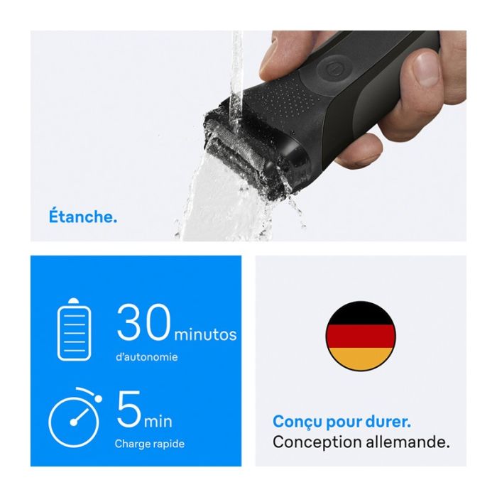 Braun Serie 3 300s Afeitadora de Rejilla para Barbas Duras