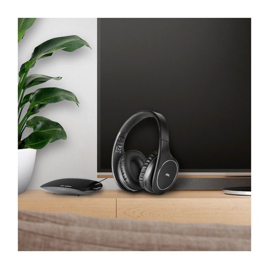 MELICONI Auriculares Inalámbricos para TV Sonido Óptico Digital Negro