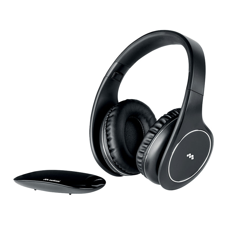 MELICONI Auriculares Inalámbricos para TV Sonido Óptico Digital Negro