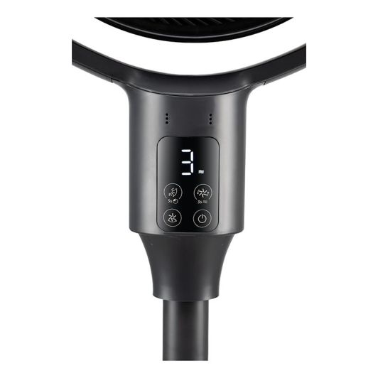 VALBERG Wind S12 Ventilador de Pie Oscilación 360° Negro