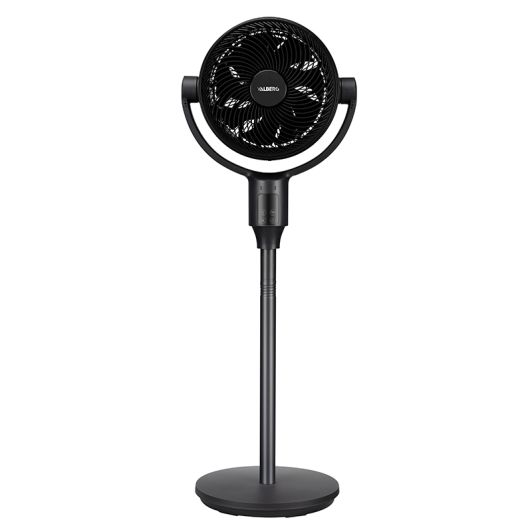 VALBERG Wind S12 Ventilador de Pie Oscilación 360° Negro