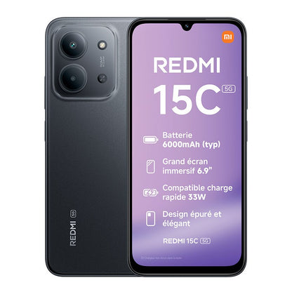 XIAOMI Redmi 15C Teléfono Móvil 256 GB 5G Negro
