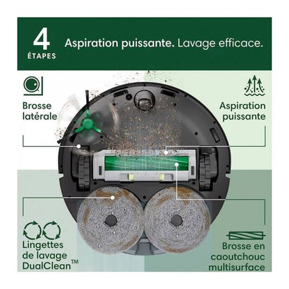 iRobot Roomba Plus 406 Combo AutoWash Dock Aspirador y Fregado Automático