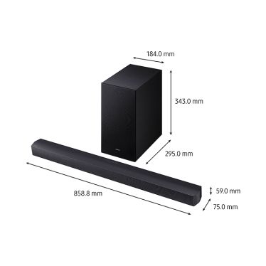 Samsung HW-B460 Soundbar 300W Bluetooth Wireless Subwoofer HDMI Input