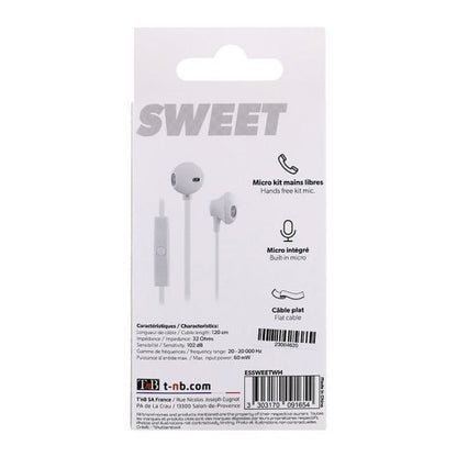 Auriculares con Cable yMicrófono TNB SWEET Blancos