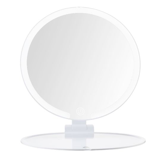Espejo LED 2 Posiciones Recargable con Luz Ajustable
