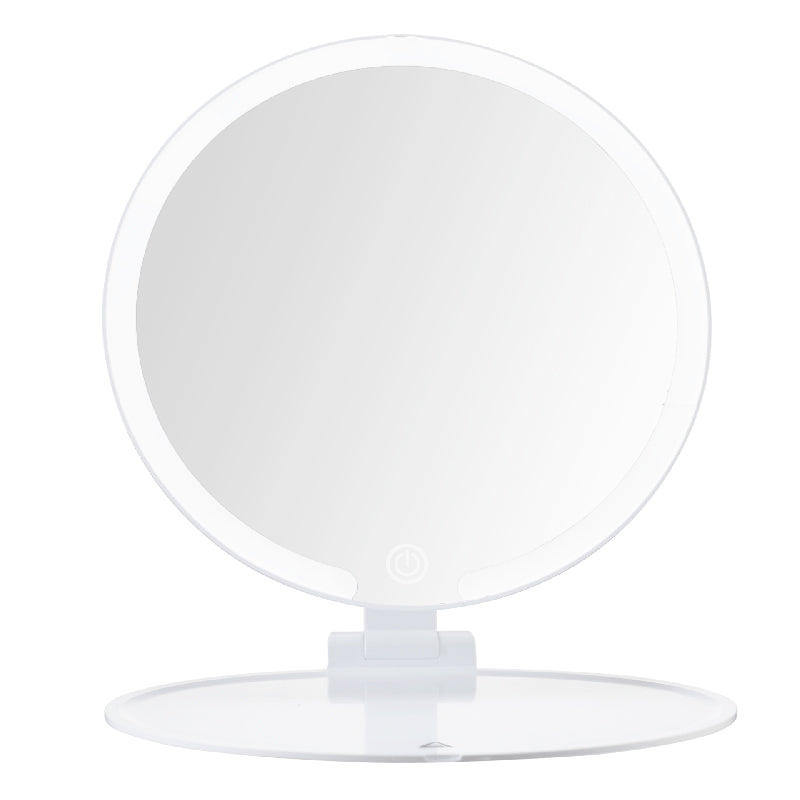 Espejo LED 2 Posiciones Recargable con Luz Ajustable