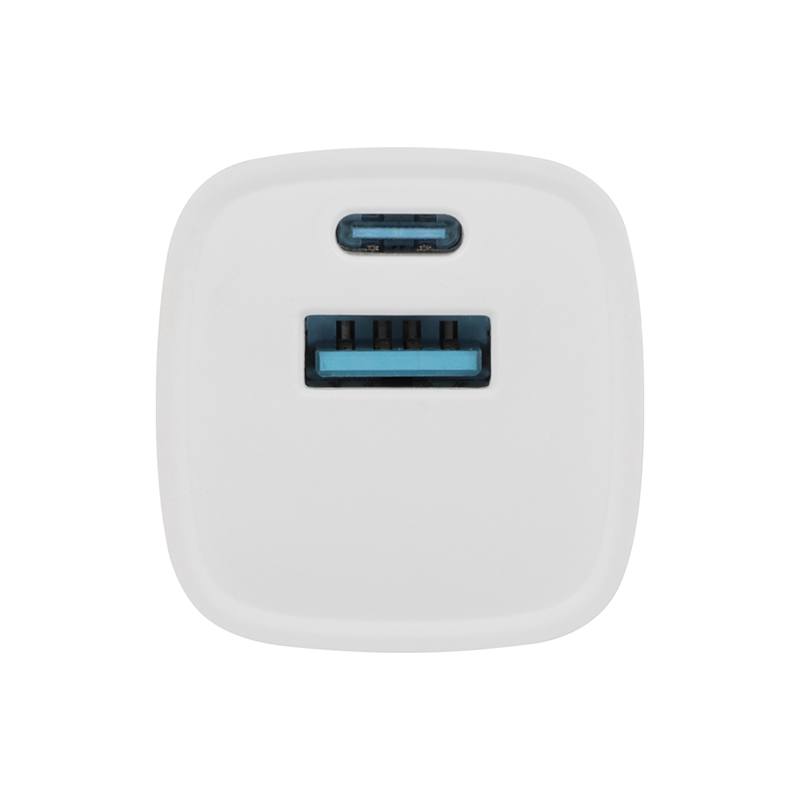 EDENWOOD Cargador de Pared 20W USB‑C y 18W USB‑A Blanco
