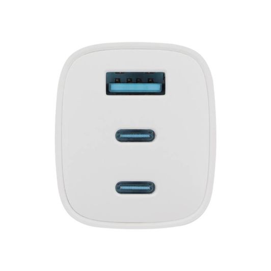 Adaptador EDENWOOD 65W 1 USB‑A 2 USB‑C Blanco