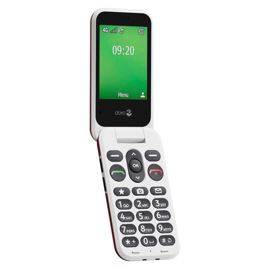 DORO Leva 22S Teléfono Móvil Senior Rojo con Tapa