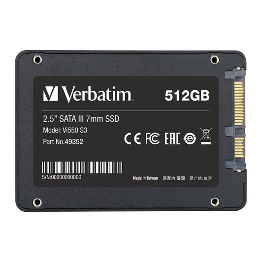 Verbatim Vi550 S3 SSD interno 512 GB 2,5 in