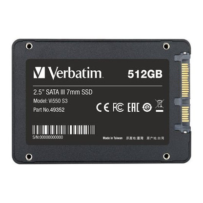 Verbatim Vi550 S3 SSD interno 512 GB 2,5 in