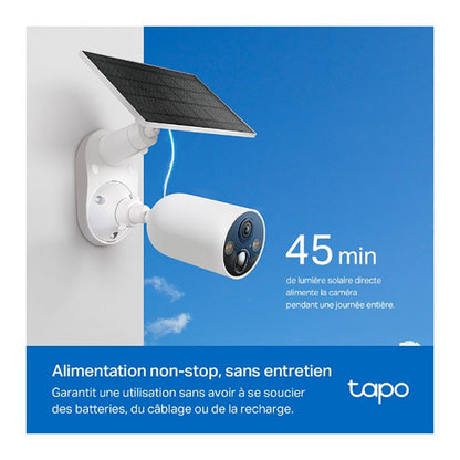 TAPO TC82 Kit Cámara Vigilancia 3MP 2K + Panel Solar