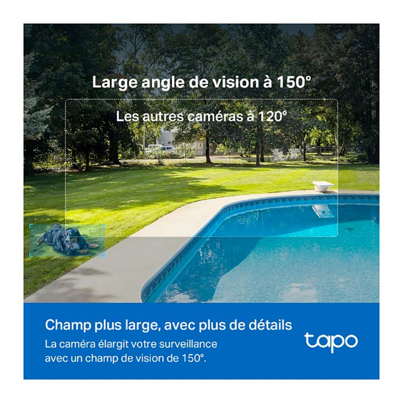 TAPO TC82 Kit Cámara Vigilancia 3MP 2K + Panel Solar